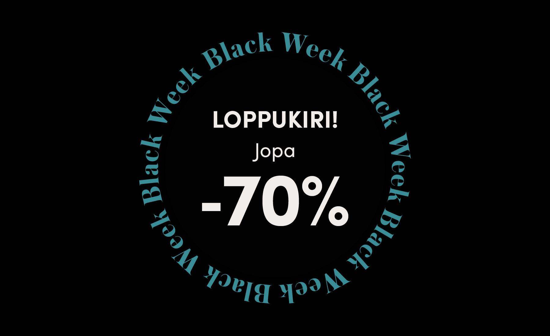 Black Week -tarjoukset: jopa 70 %