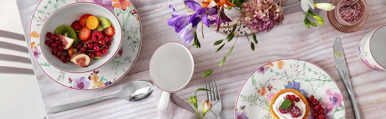 villeroy & boch astiat kukkakuviolla mariefleur