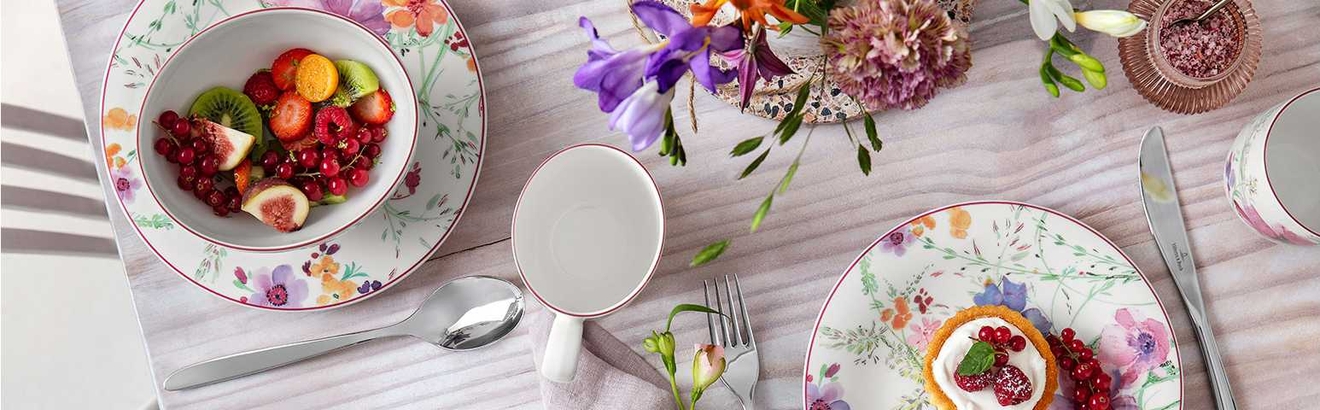 villeroy & boch astiat kukkakuviolla mariefleur