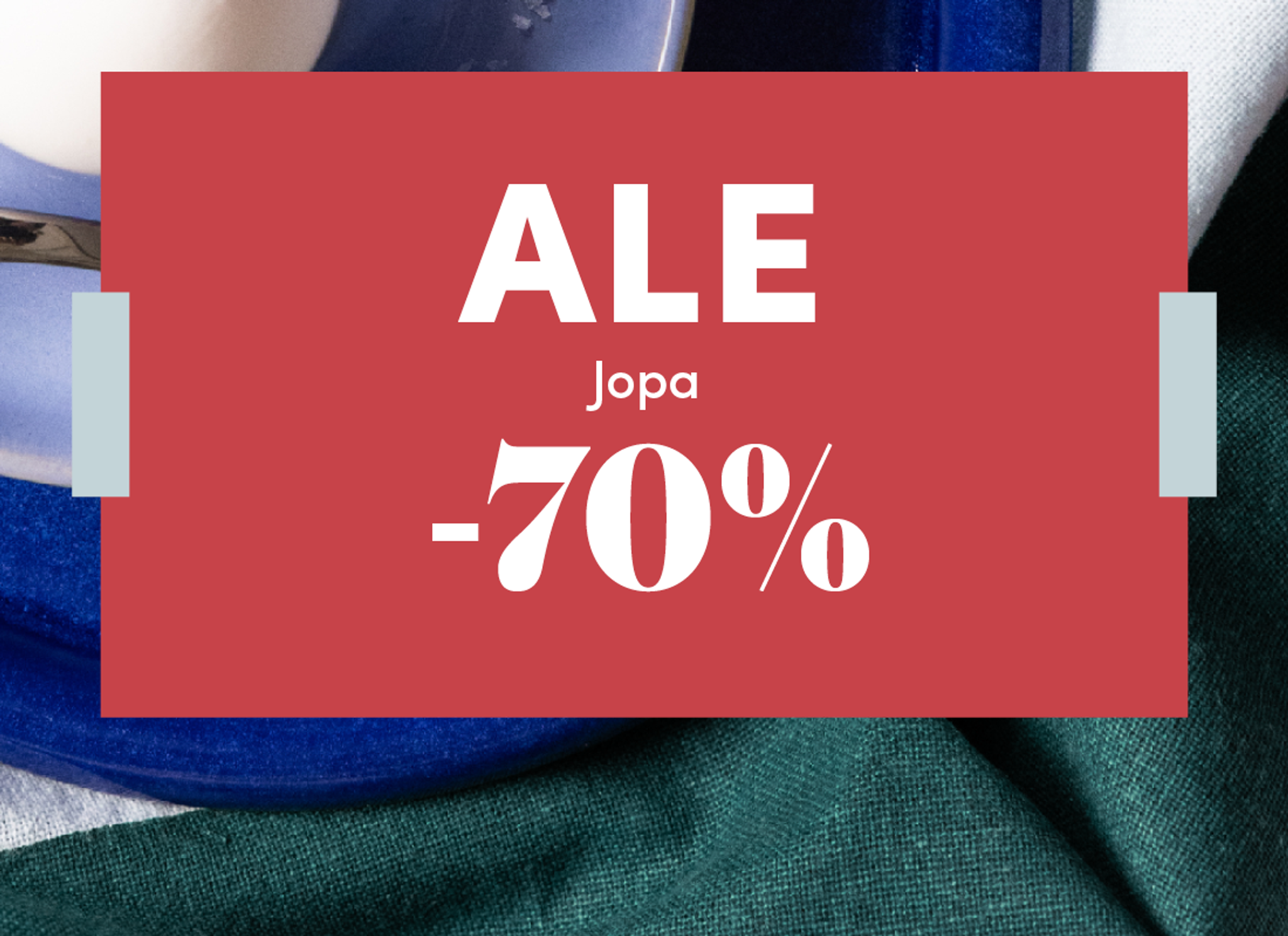 Sale banner announcing up to 70% off.