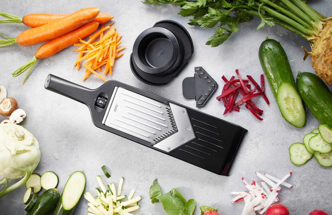 Gefu keittiövälineet mandoliini leikkuri mandoliini hedelmät vihannekset