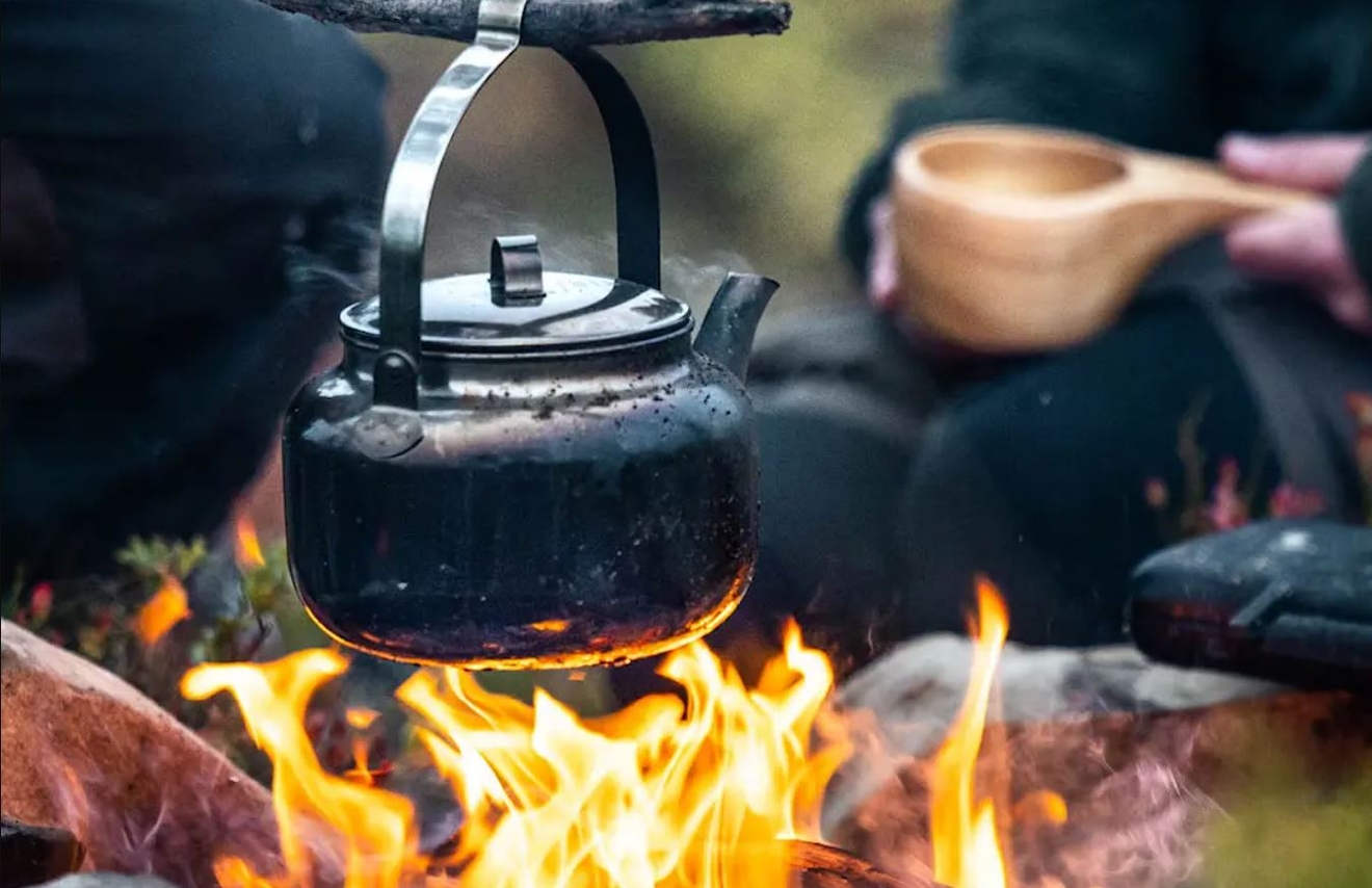 Hällmark of Sweden kaffepanna över elden