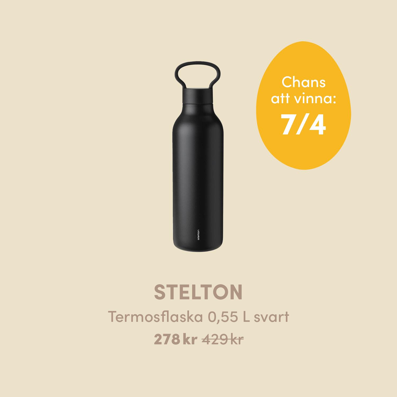 Lucka 3 - Stelton termosflaska 0,55 L svart