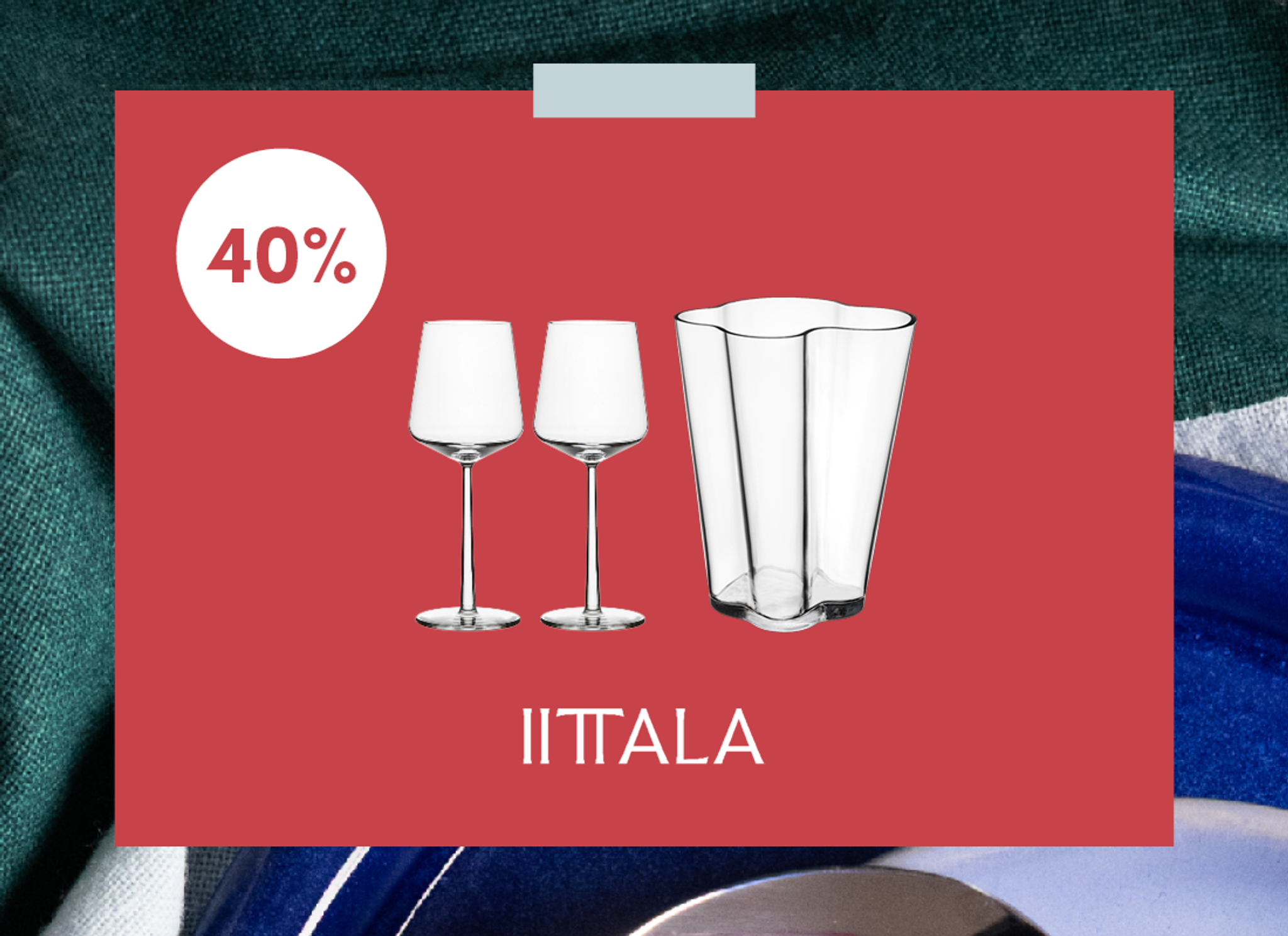SALG 40% på iittala