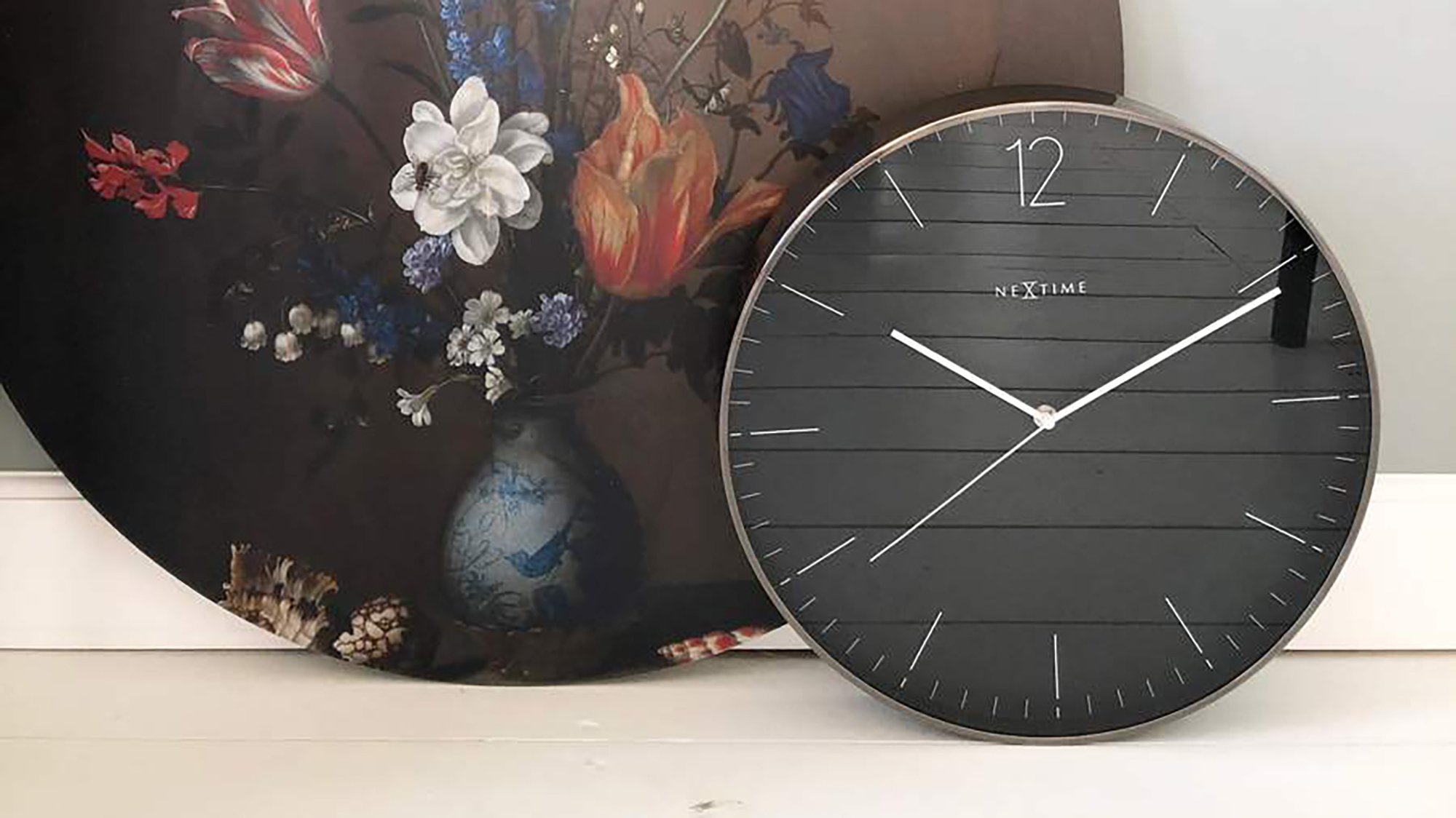 NeXtime svart klokke