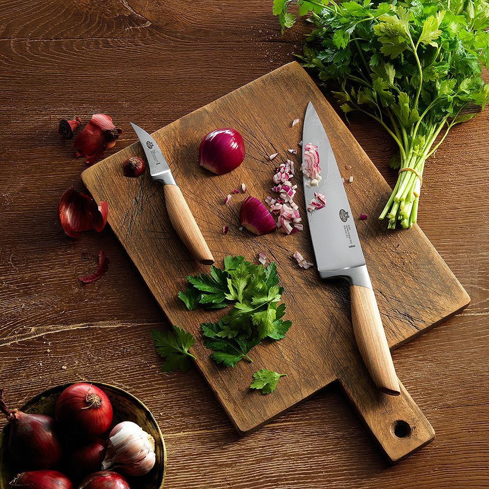 Ballarini keittiöveitset kokkiveitsi kuorimaveitsi leikkuulauta ruoanlaitto