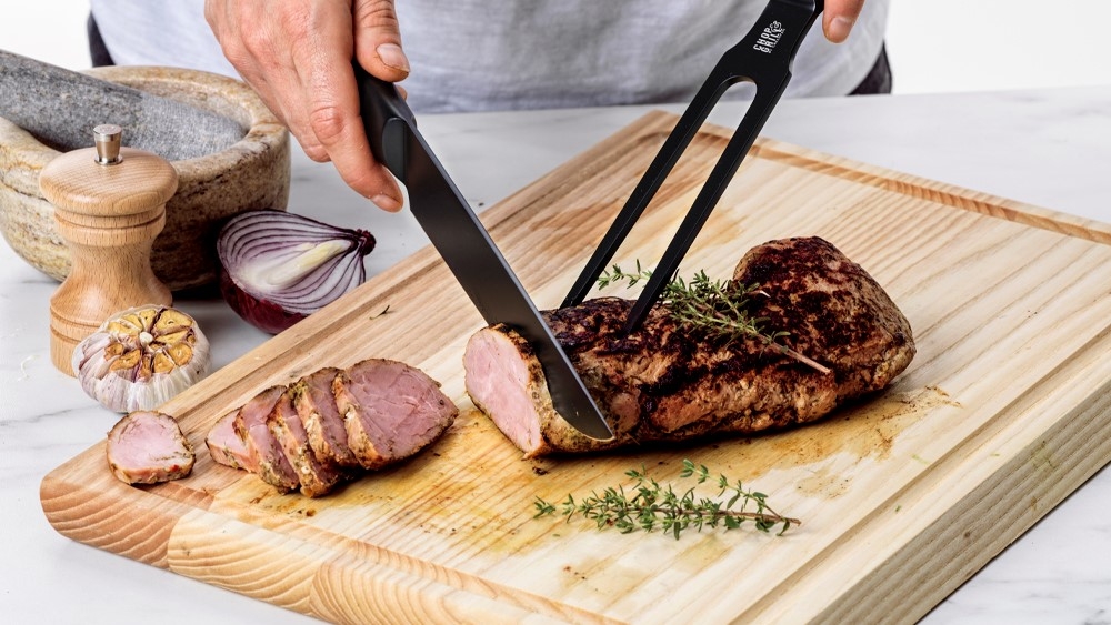 Tranchersett trancherkniv og gaffel fra GreenPan