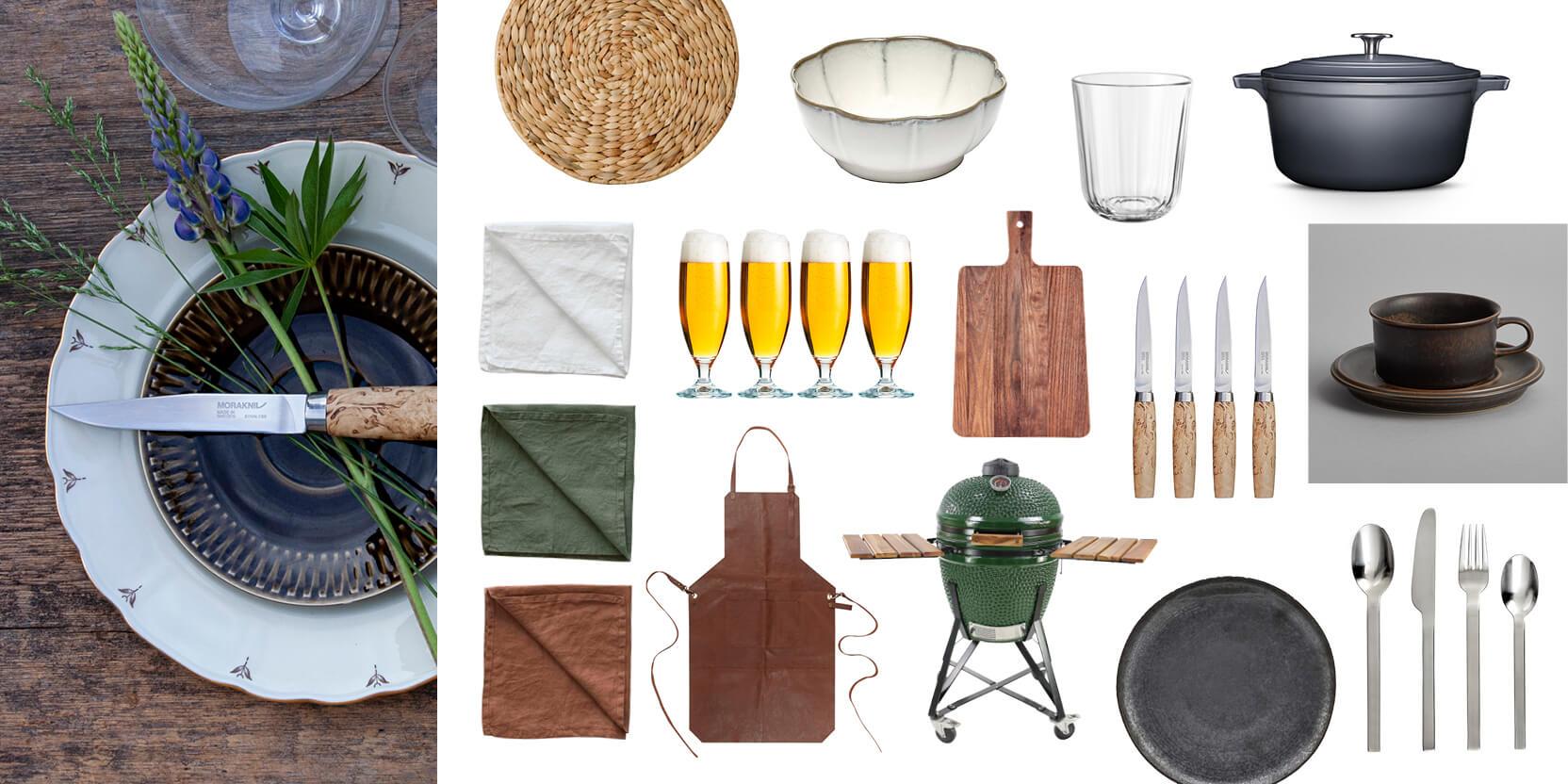 Sommerborddekking på 3 måter