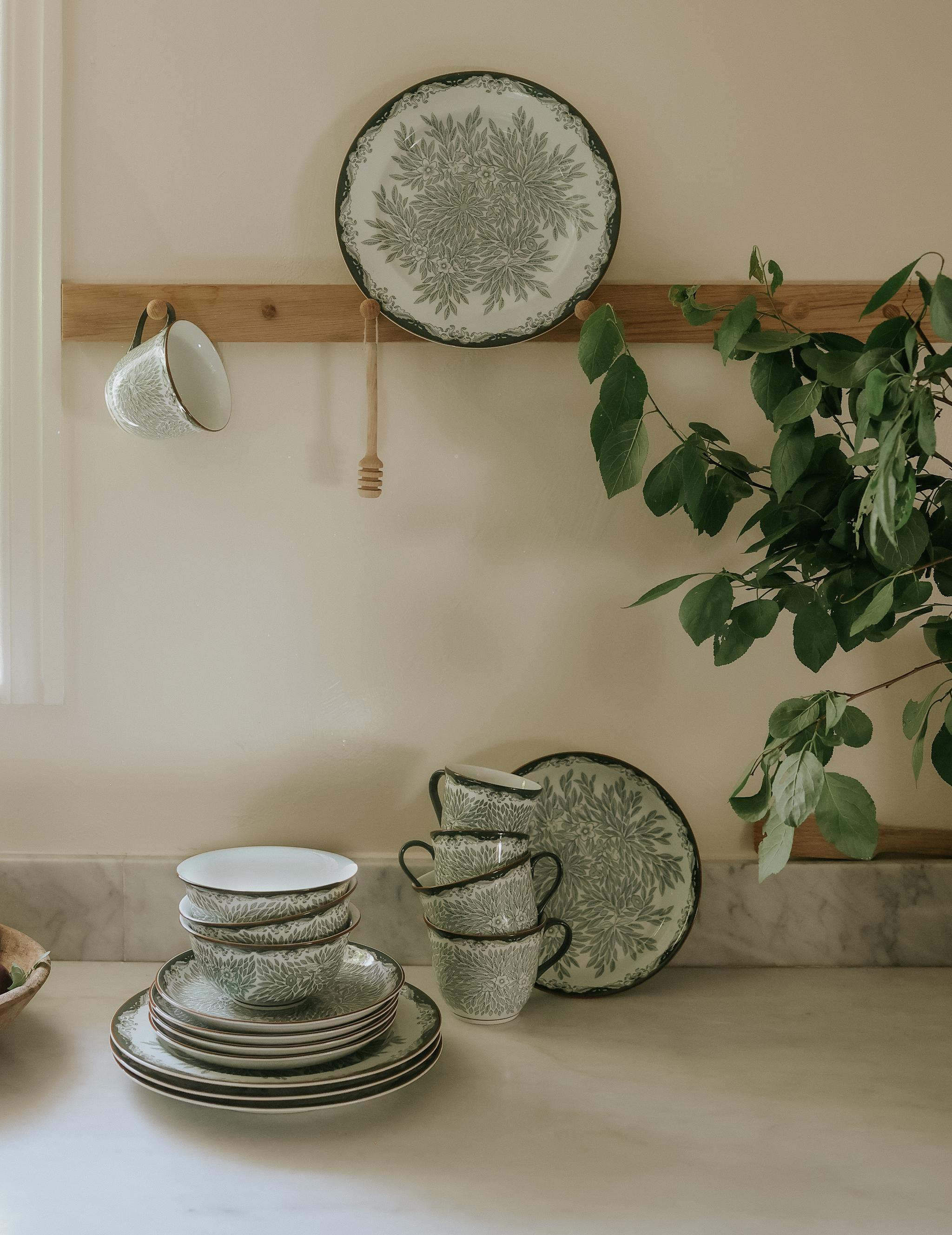 Rörstrand Ostindia Floris Vihreä - Uutuus 2024 - Tyylikäs astiasto ...