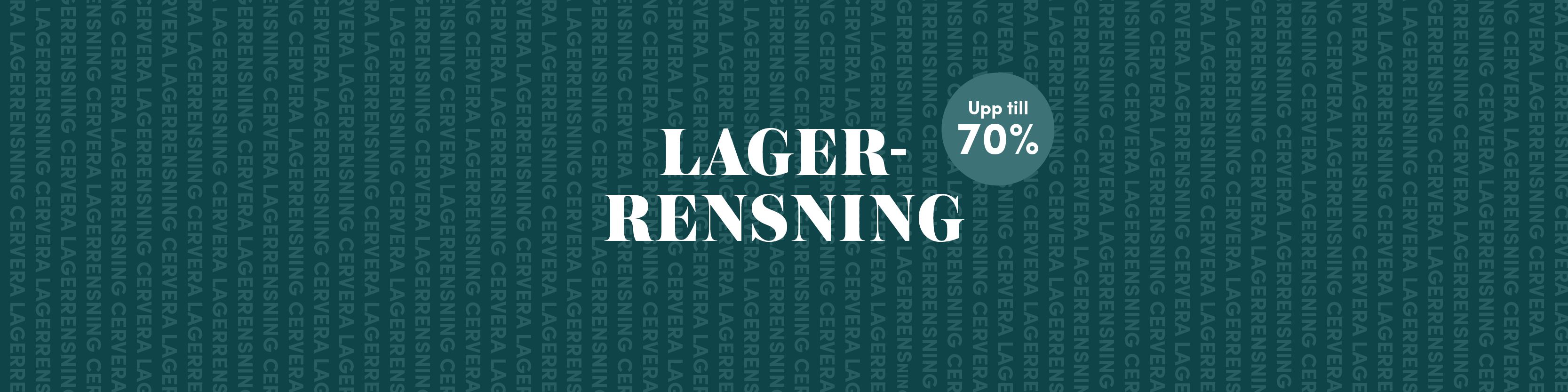 Lagerrensning - upp till 70%