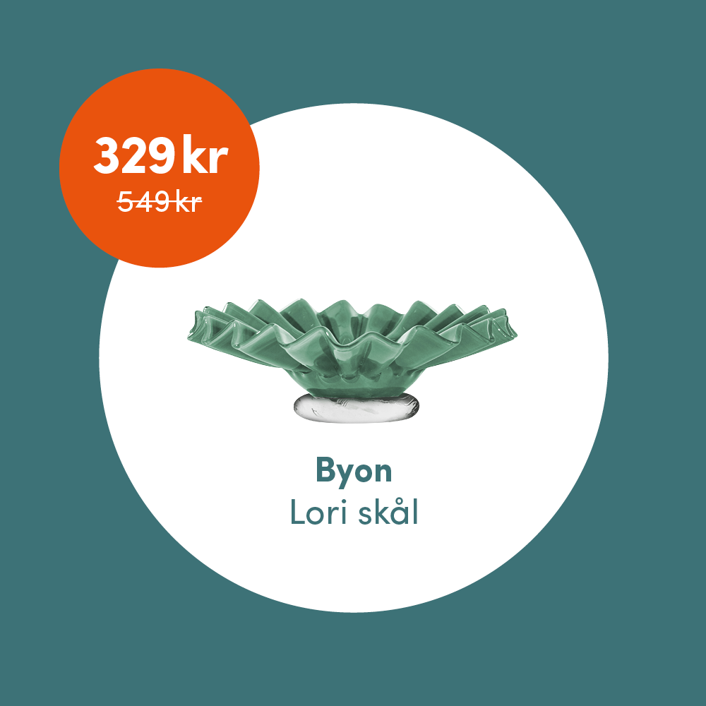 Medlemsklipp! Byon skål 329 kr