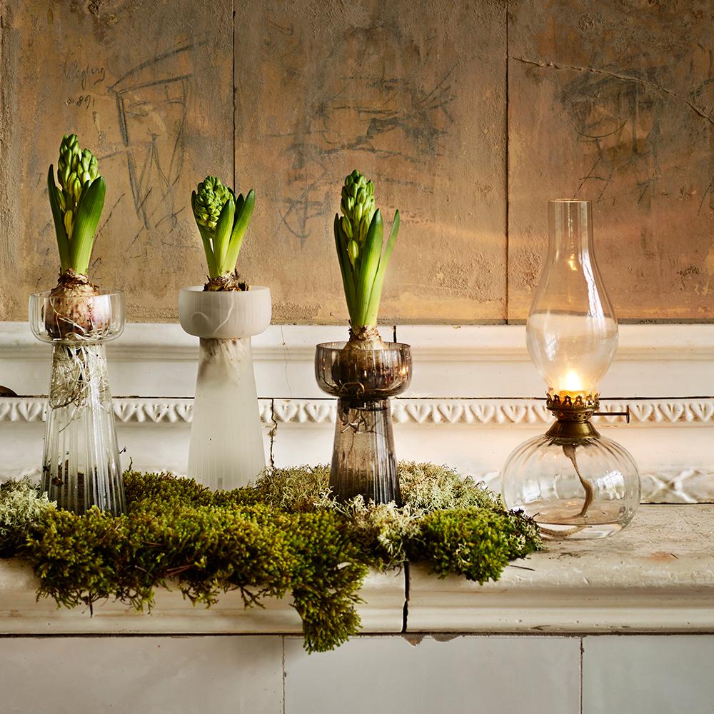 Öljylamppu joulukoristeet maljakko joulutunnelmaa tunnelmavalaisin