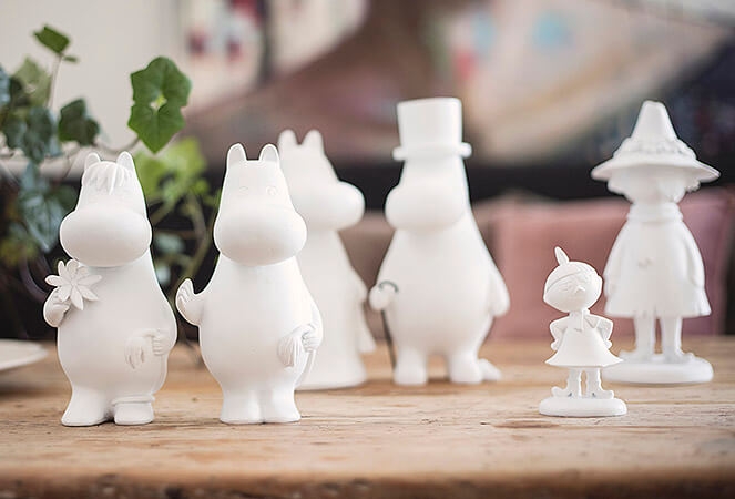 Mitt & ditt underbara liv vita muminfigurer