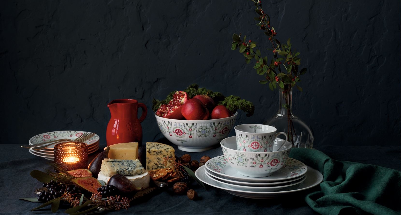 Juletallerkener fra Swedish Grace Winter