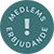 Teal octagonal icon with 'MEDLEMS ERBJUDANDE' (Membership Offer) text and an exclamation mark.
