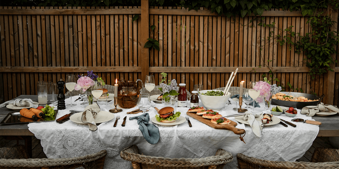 Ett vackert uppdukat bord på Cervera