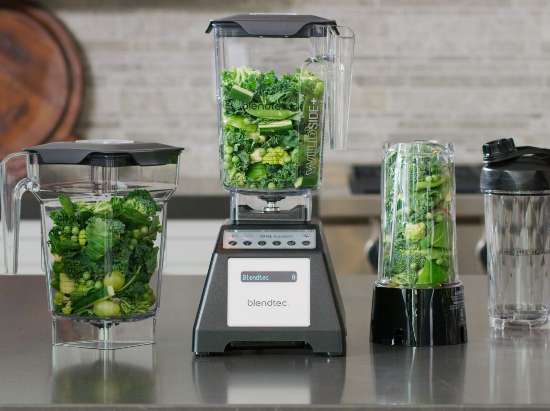 Blenders med grönt och citrus