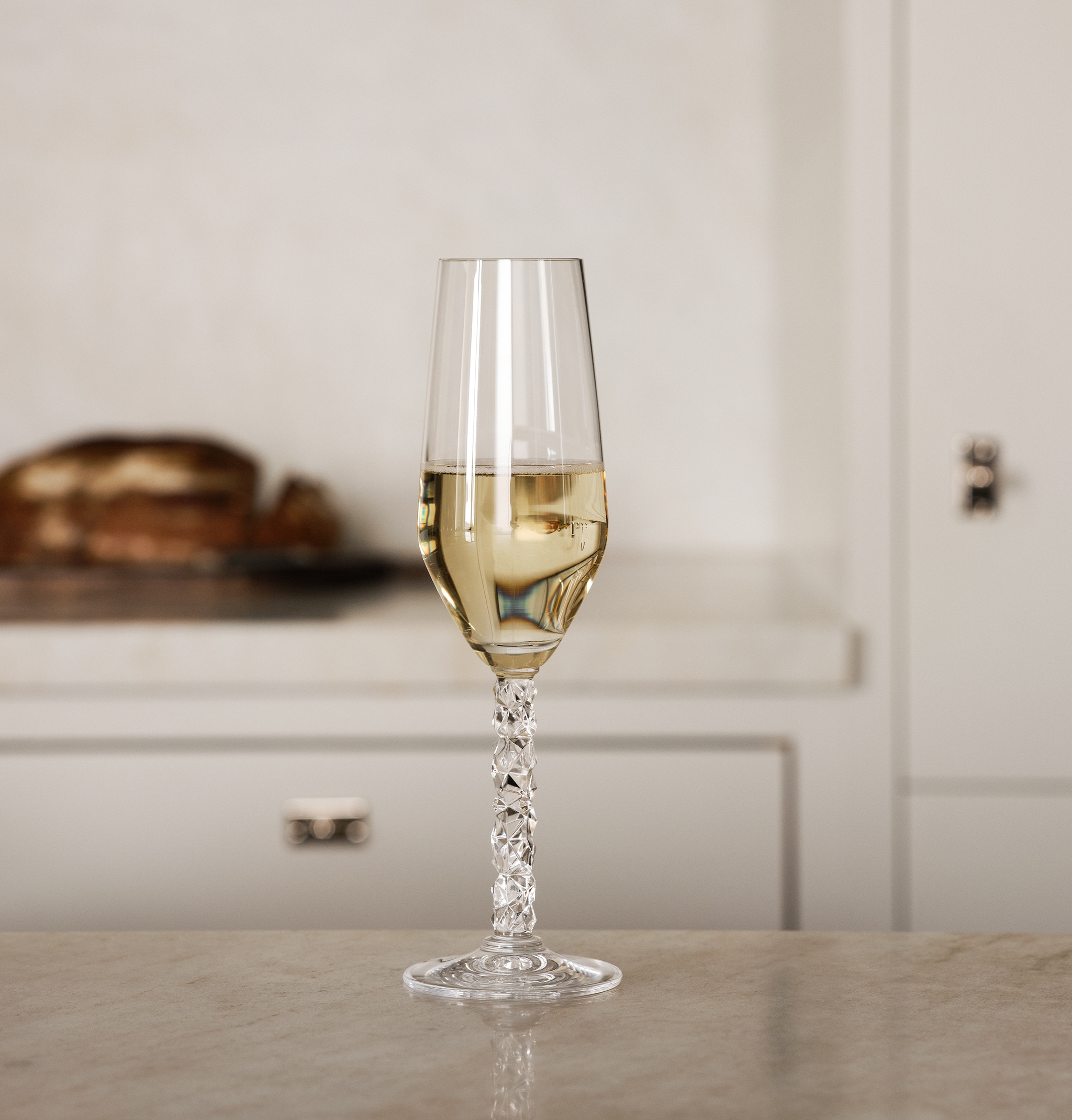Champagneglas Georg Jensen kanna med blomma
