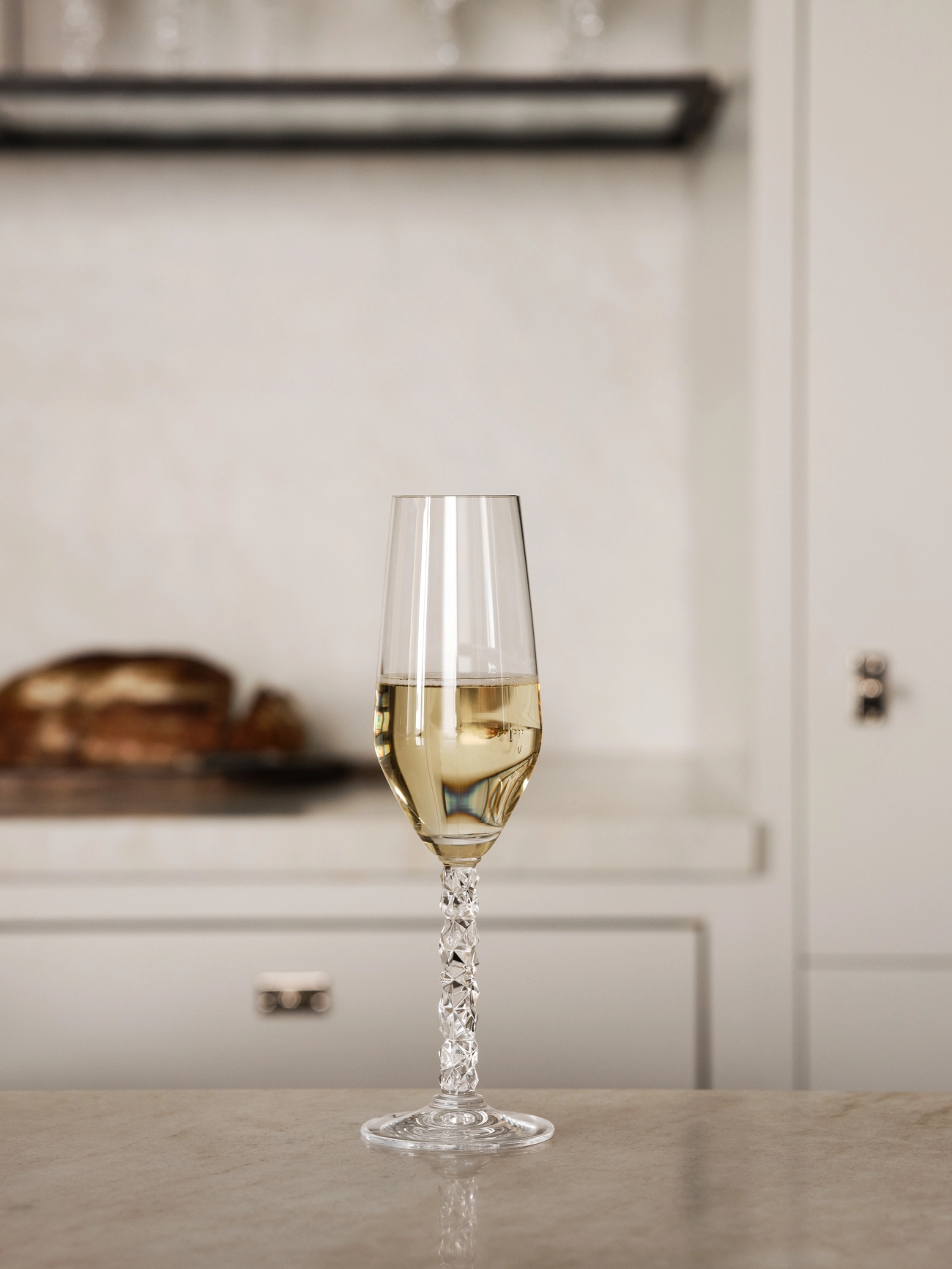 Champagneglas Georg Jensen kanna med blomma