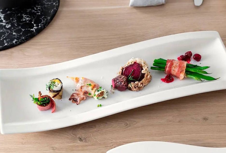 Villeroy & boch new wave tarjoiluastia värissä valkoinen