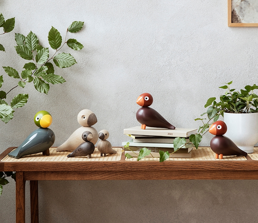 Kay Bojesen linnut pikkulinnut puiset lelut