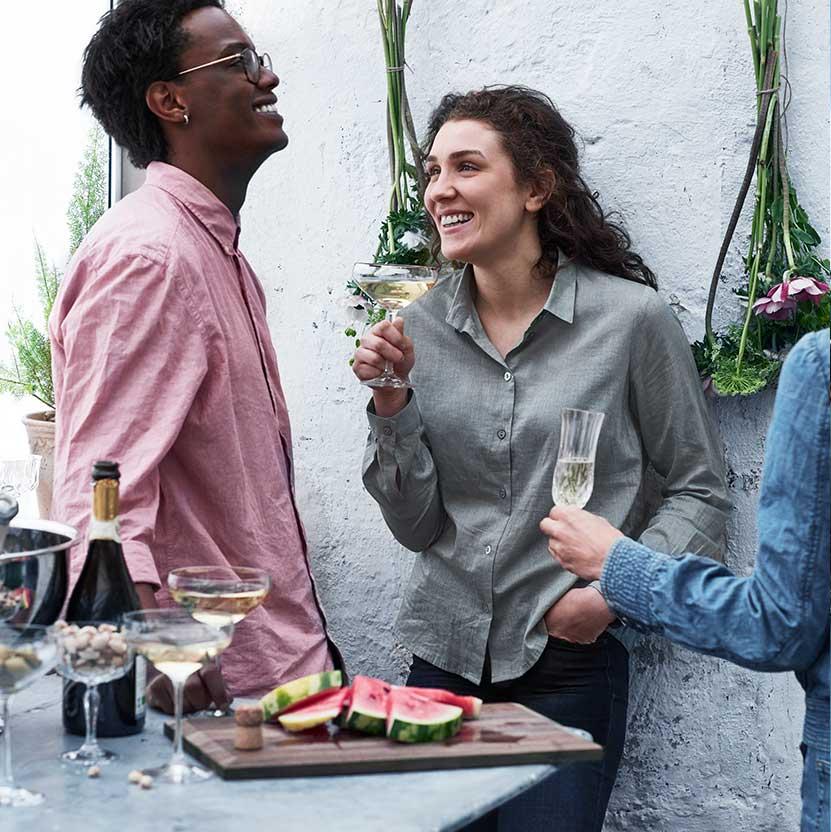 Bubbelskola - Champagneglas i olika storlekar