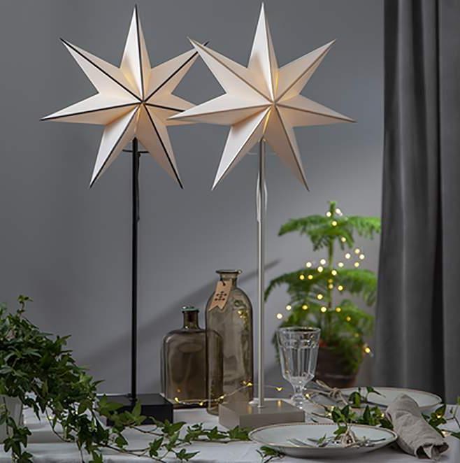 Star Trading Astro jalallinen joulutähti paperinen joulutähti valkoinen