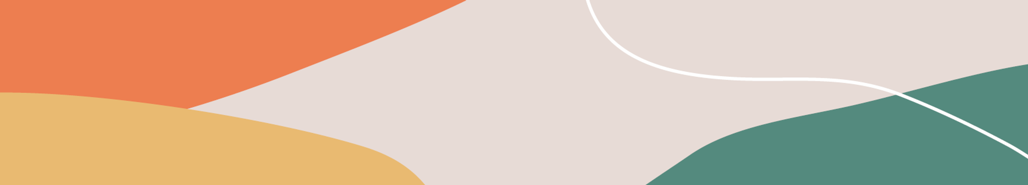 Abstrakti tausta oranssilla, keltaisilla, vihreillä ja kermanvalkoisilla pyöreillä muodoilla