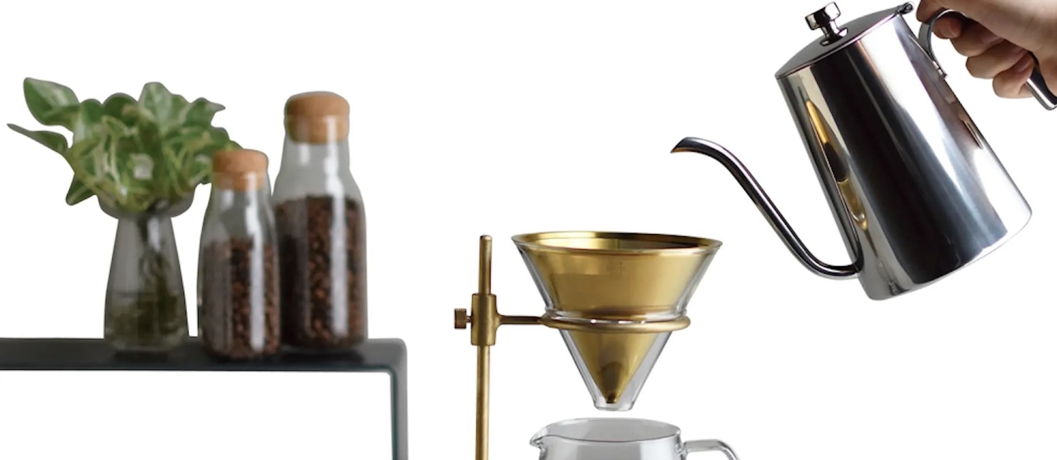 Kinto Slow Coffee Bryggset för 4 koppar med ställning