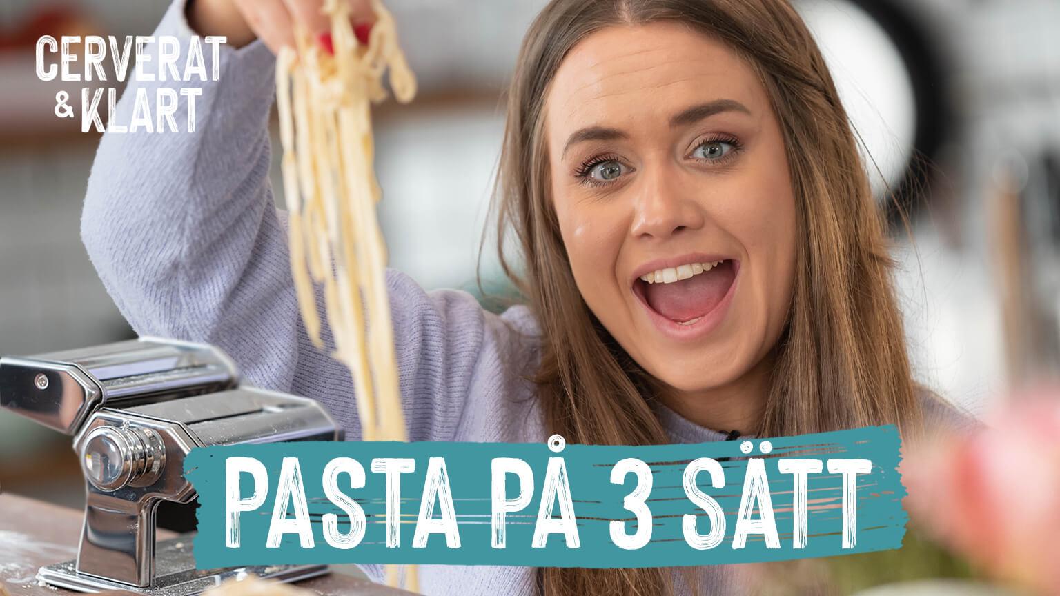Tagliatelle, tortellini & ravioli med en pastamaskin