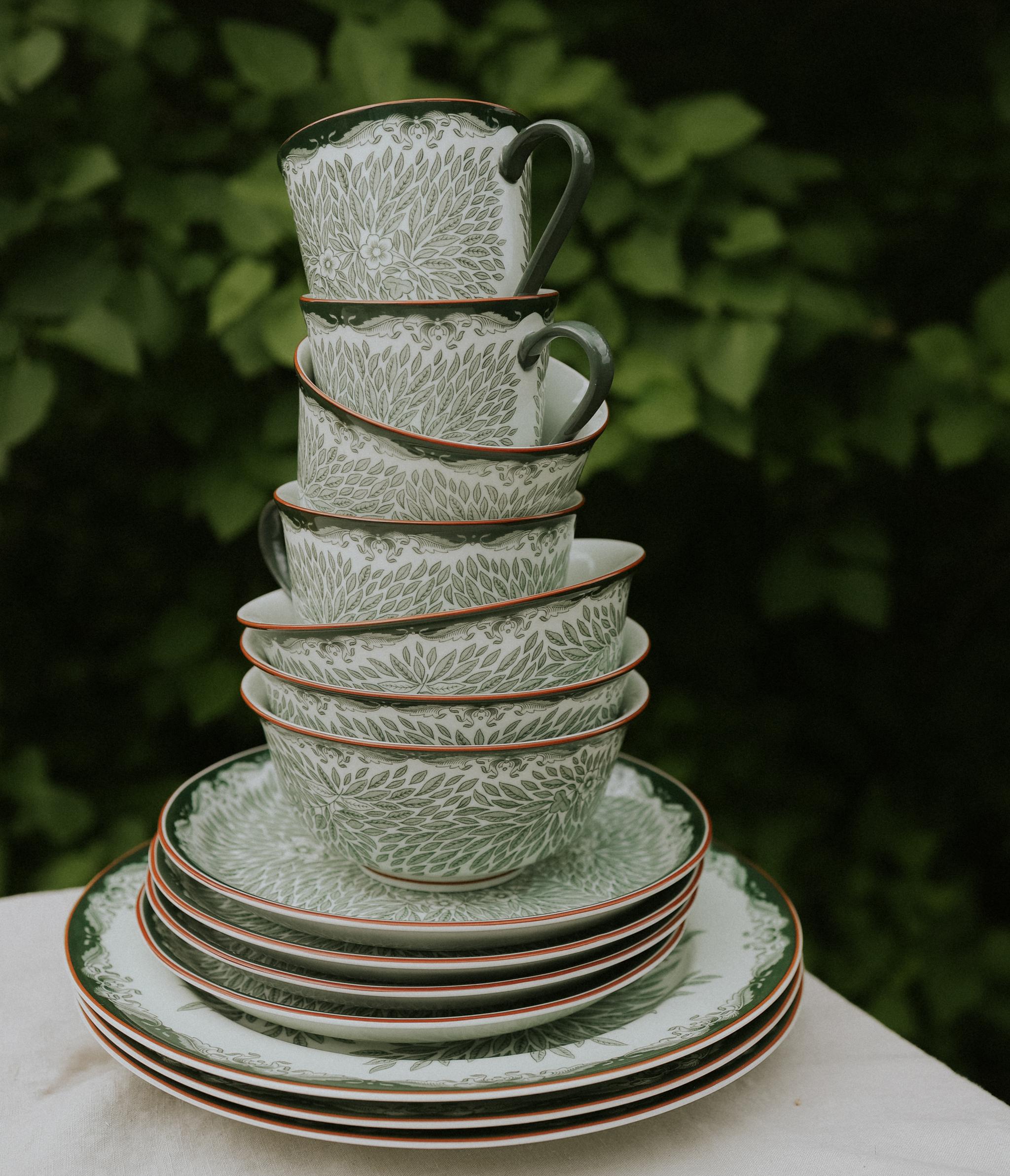 Rörstrand Ostindia Floris Vihreä - Uutuus 2024 - Tyylikäs astiasto ...