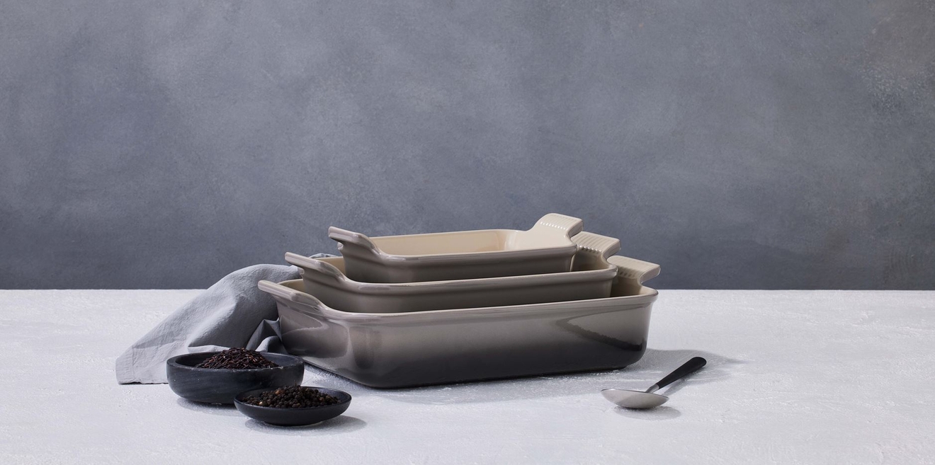 Le Creuset ugnsformar grå