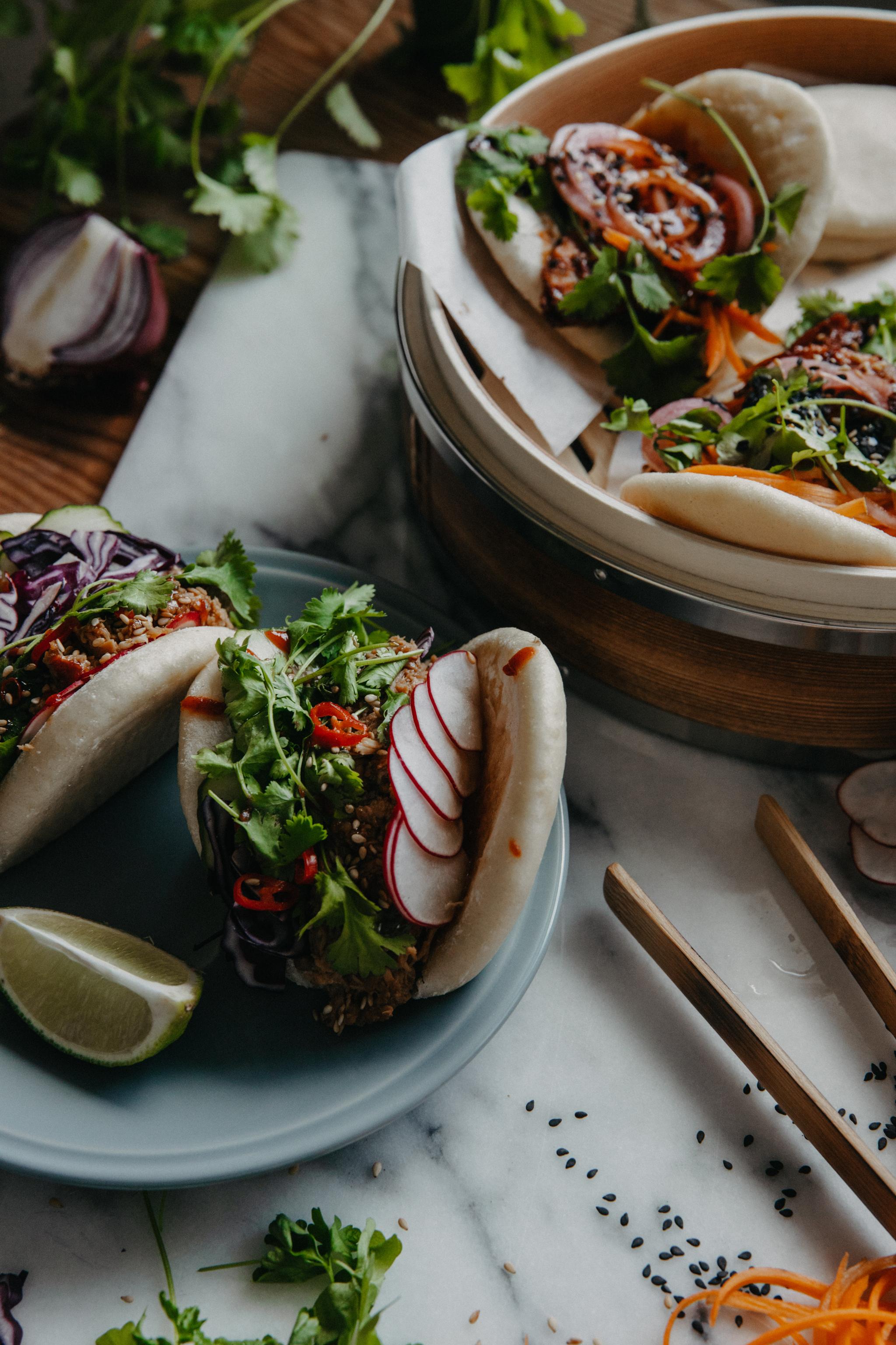 Teriyaki-oumph bao buns