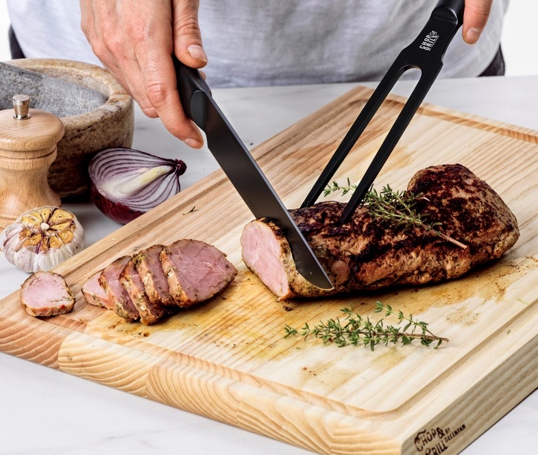 Tranchersett trancherkniv og gaffel fra GreenPan