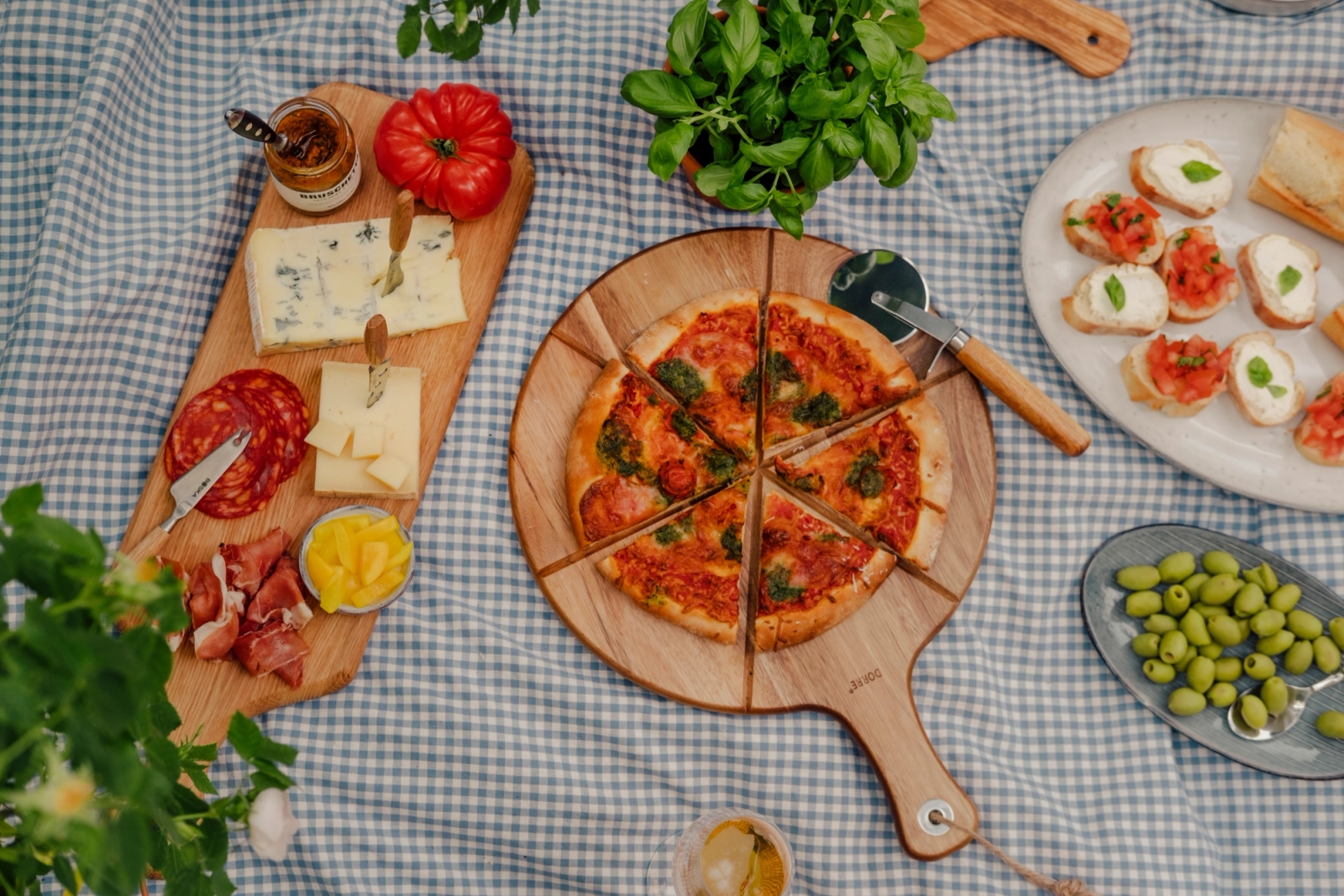 Italiensk picknick på hemestern