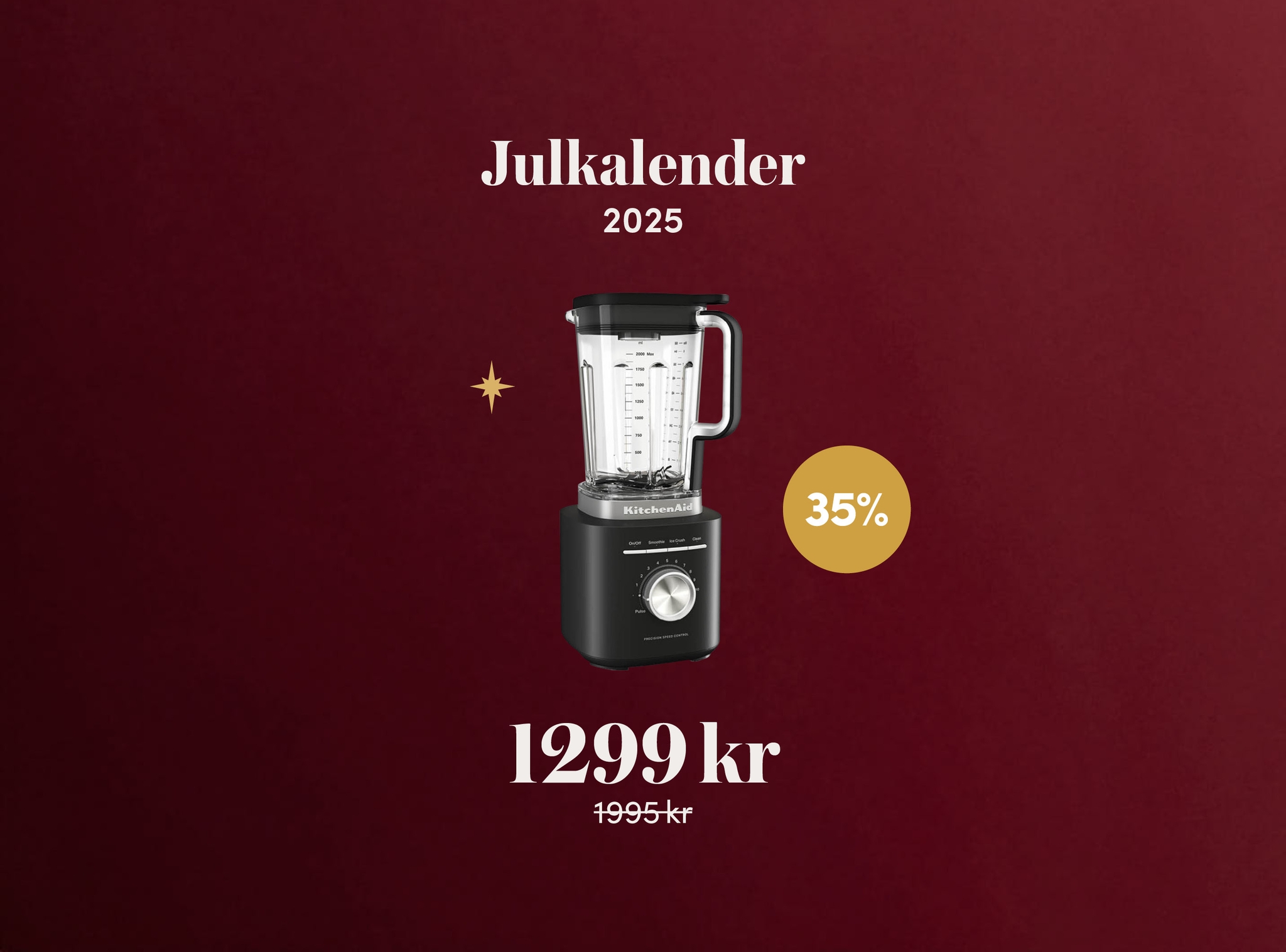 Julkalender - Kitchenaid blender för 1299 kr