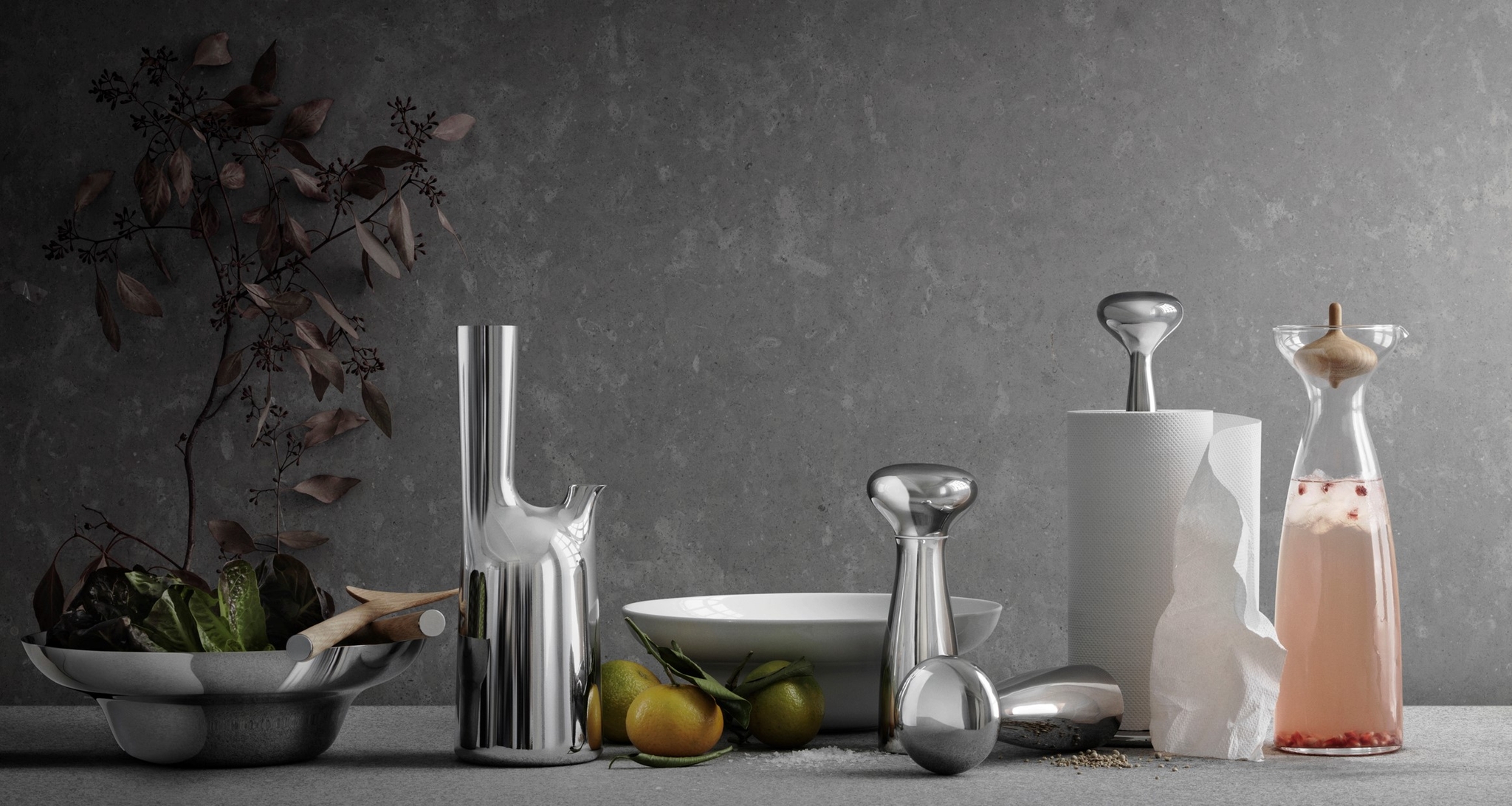 Georg Jensen Alfredo produkter på kjøkkenbenk