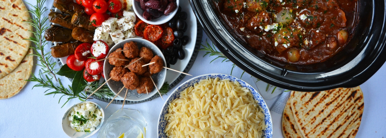 Crock-Pot med röd gryta i