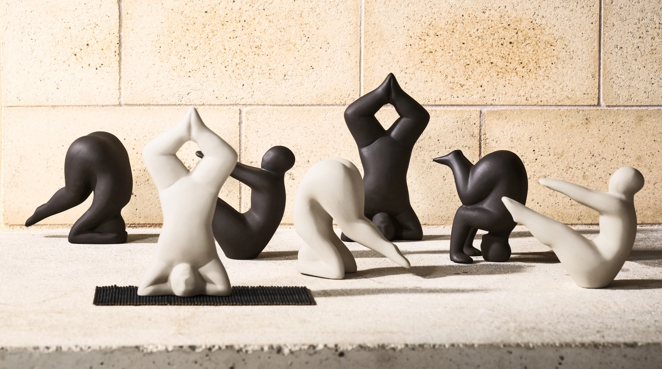 Lisa Larsons samling av Yoga-figurer
