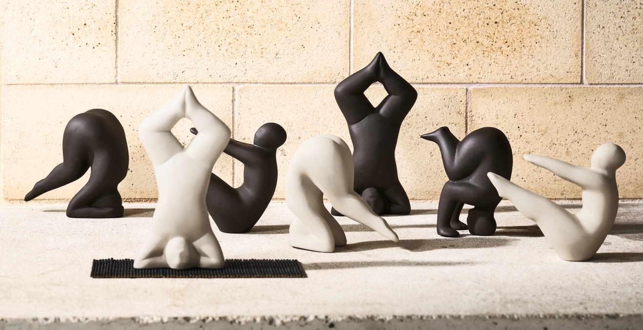 Lisa Larsons samling av Yoga-figurer