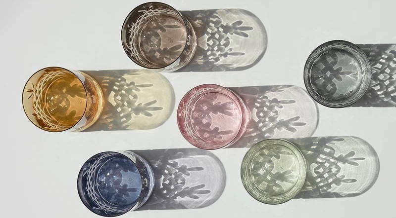 Frederik Bagger glas i olika färger