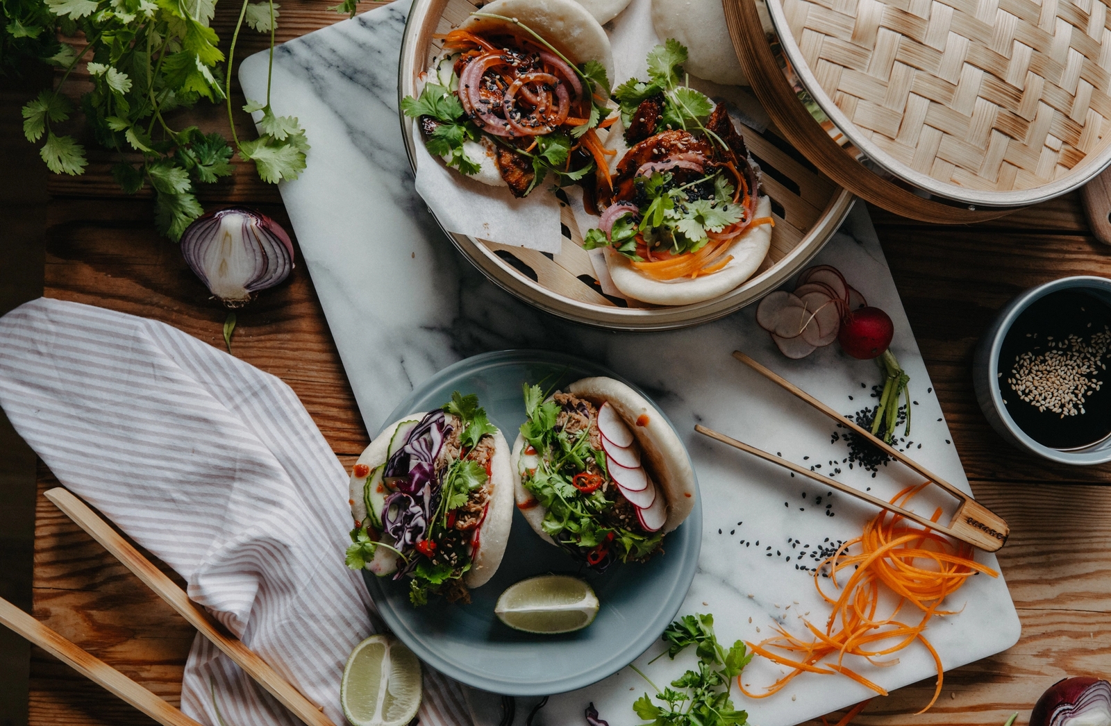 Bao buns kolmella tavalla