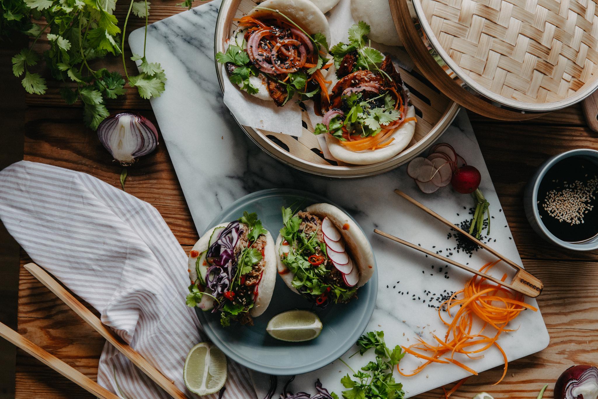 Bao buns kolmella tavalla