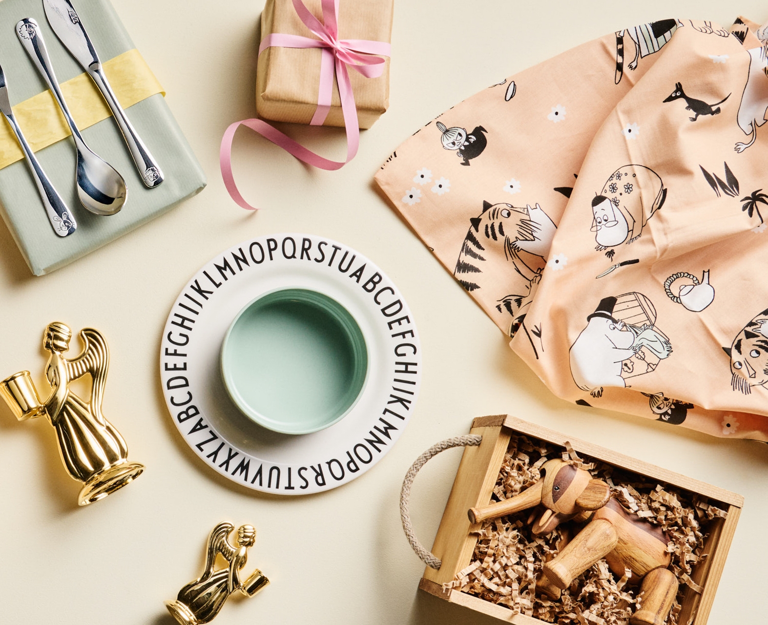 Babyshower present Kay Bojesen leksak