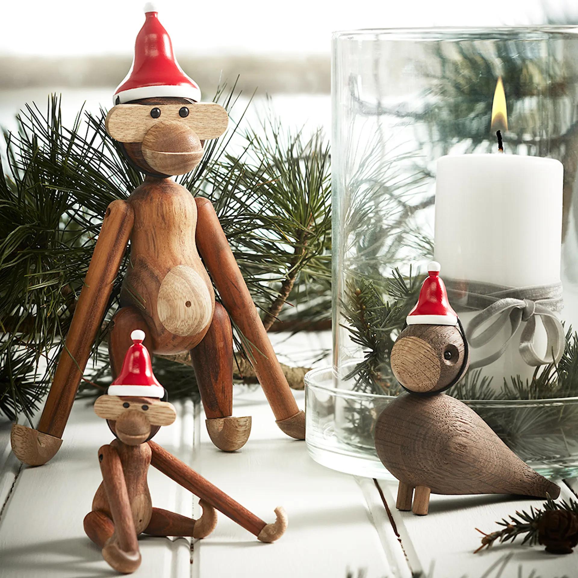 Kay Bojesen apina joulu joulukoristeet kynttilälyhty pöytäkynttilä