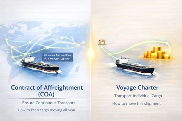 COA vs Voyage Charter: 2026 Shipping Strategy Guide
