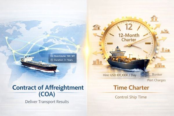 COA vs Time Charter: 2026 Market Dynamics & Operational Efficiency