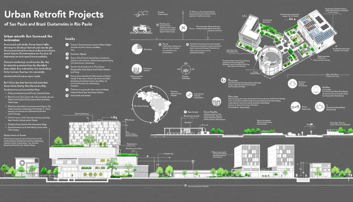 Exemplos de retrofit no Brasil, incluindo projetos em São Paulo e Rio de Janeiro.