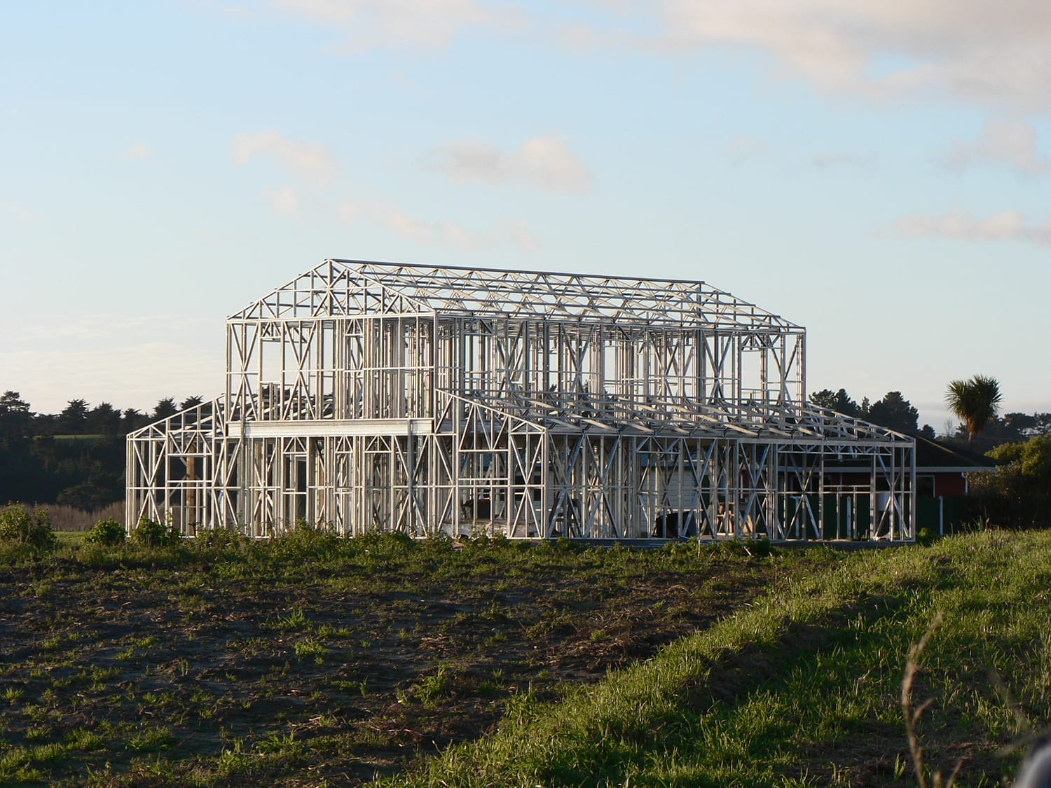 Foto exemplo de construção em Steel Frame