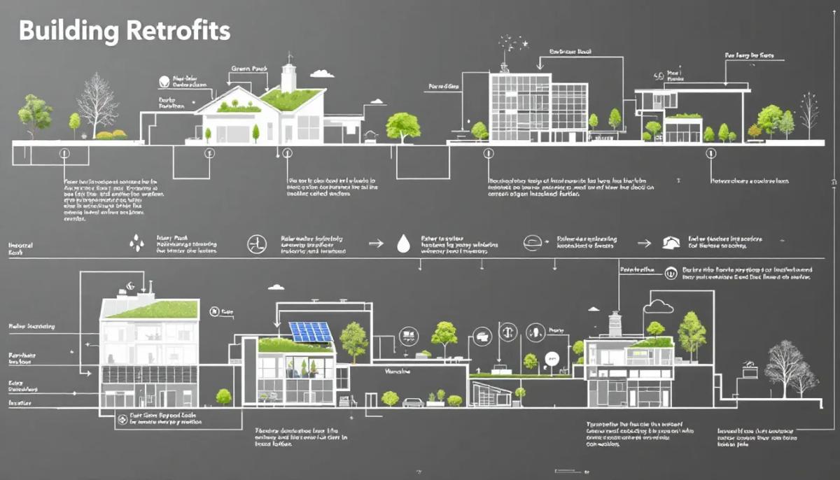 Exemplos de diferentes tipos de retrofit em edificações.